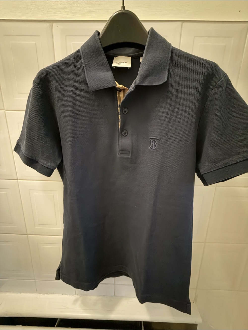 Burberry Navy Blue Polo